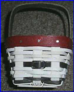 Longaberger Miniature Snowman Belly Baskets-Set of 3-NEW