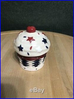 Longaberger Miniature Sweets Americana Cupcake Basket Set New