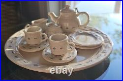 Longaberger Miniature Tea Set & Accessories Collectors Club Pottery New