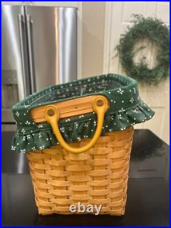 Longaberger Newspaper Basket Combo withStand