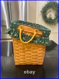 Longaberger Newspaper Basket Combo withStand