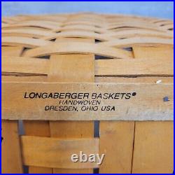 Longaberger Newspaper Basket Protector Divider Wrought Iron Stand 2000