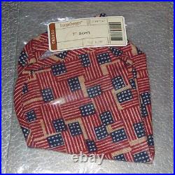 Longaberger Old Glory BOWL BASKET SET 4-Liners 7 9 11 13 inch New in Bags