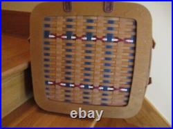 Longaberger Patriotic Square Picnic Basket Set Club Limited shipping included