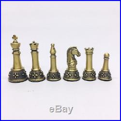 Longaberger Pewter Chess Set For Father's Day Game Basket Complete Original Box