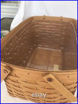 Longaberger Picnic GET TOGETHER Basket & Lid ADD FOR A Protector Longaberger Picnic GET TOGETHER Basket & Lid ADD FOR A Protector