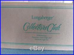 Longaberger Pottery Collector's Club American Craft Originals Tea Set NEW in box