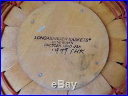 Longaberger Pumpkin Basket Combos with Fabric Lids Set of 4