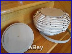 Longaberger Pumpkin & Gourd Baskets Gray & White Set of 4! Shipping included