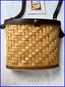 Longaberger RARE 2005 Collectors Club Heartwood Binocular Basket Set