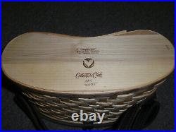 Longaberger RARE 2005 Collectors Club Heartwood Binocular Basket Set-New
