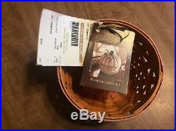 Longaberger RARE 2012 Collectors Club Pumpkin Basket Set