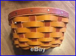 Longaberger RARE 2012 Collectors Club Pumpkin Basket Set