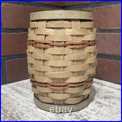 Longaberger RARE 2014 Collectors Club Barrel Basket SIGNED