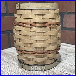 Longaberger RARE 2014 Collectors Club Barrel Basket SIGNED