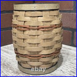 Longaberger RARE 2014 Collectors Club Barrel Basket SIGNED