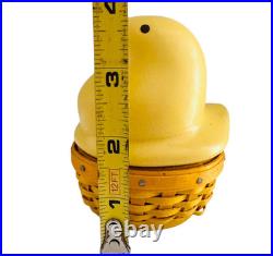 Longaberger RARE Mini Yellow Peeps Basket. Peep Lid Easter 2013 Collector