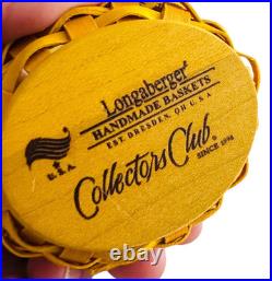 Longaberger RARE Mini Yellow Peeps Basket. Peep Lid Easter 2013 Collector