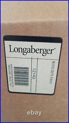 Longaberger RARE Witch's Hat Basket Set Brand New in box with tags