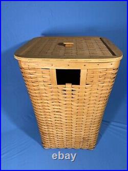 Longaberger RETIRED 1997 LARGE WB SQUARE HAMPER BASKET/ LID /PROTECTOR Set NEW Longaberger RETIRED 1997 LARGE WB SQUARE HAMPER BASKET/ LID /PROTECTOR Set NEW