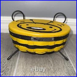 Longaberger Rare Bee Oval 2009 Basket With Stand