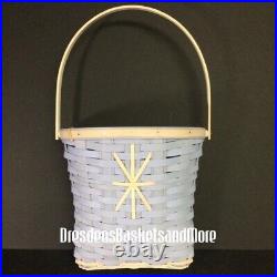 Longaberger Rare Blue Snowflake Door Basket One Day Exclusive Basket Longaberger Rare Blue Snowflake Door Basket One Day Exclusive Basket