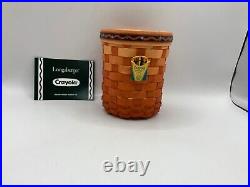 Longaberger Rare Crayola Crown Round Basket With Protector & Tie-On New Longaberger Rare Crayola Crown Round Basket With Protector & Tie-On New