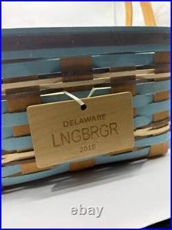 Longaberger Rare Delaware State Cake Basket Set-withProtector/Riser/Tie-On Longaberger Rare Delaware State Cake Basket Set-withProtector/Riser/Tie-On