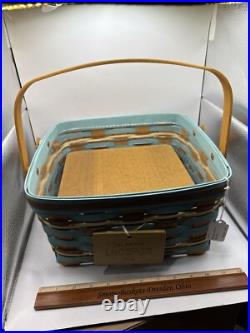 Longaberger Rare Delaware State Cake Basket Set-withProtector/Riser/Tie-On Longaberger Rare Delaware State Cake Basket Set-withProtector/Riser/Tie-On
