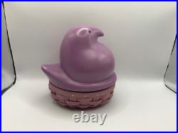 Longaberger Rare Purple Peep Basket Set. Topper, Basket & Protector NEW
