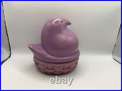 Longaberger Rare Purple Peep Basket Set. Topper, Basket & Protector NEW