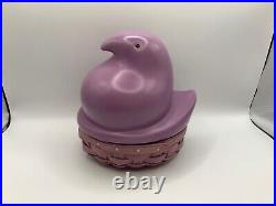 Longaberger Rare Purple Peep Basket Set. Topper, Basket & Protector NEW