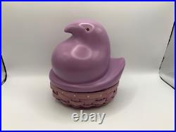 Longaberger Rare Purple Peep Basket Set. Topper, Basket & Protector NEW