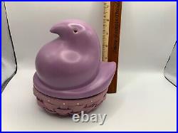 Longaberger Rare Purple Peep Basket Set. Topper, Basket & Protector NEW