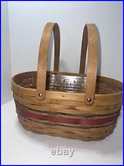 Longaberger Rare Retired American Celebrations Oval Market Basket Set-last One