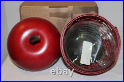 Longaberger Red Apple Basket, New, Box, Lid, Protector, Collectors Club, Card