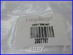 Longaberger Sage (Green) BOWL BASKET SET 4-Liners USA 7 9 11 13 Inch