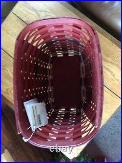 Longaberger Santa Belly Waste Basket SetBrand New