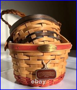 Longaberger Set 2 Basket 1999 and 2002 Limited Edition Woman Memories Homestead