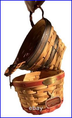 Longaberger Set 2 Basket 1999 and 2002 Limited Edition Woman Memories Homestead