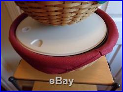 Longaberger Set 3 Basket Bowl Combos 13 11 9 With Liners And Protectors