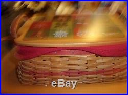Longaberger Set Of 3 Holiday Treasures Traditions Treats Basket Combos -awesome