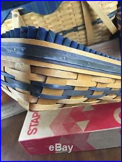 Longaberger Set Of 4 Collectors Club Small Serving Basket Family Picnic Sewing