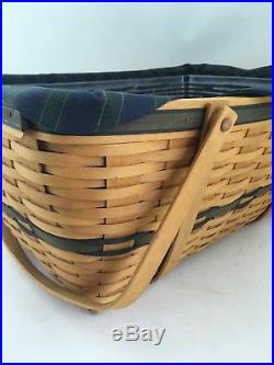Longaberger Set Of 4 Collectors Club Small Serving Basket Family Picnic Sewing