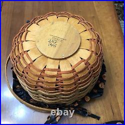 Longaberger Set Of 4 Pumpkin Basket Combo- Complete