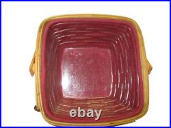 Longaberger Set Of 5 Baskets Various Sizes 1995-1998 One Basket Marked Amer. Trad