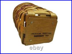 Longaberger Set Of 5 Baskets Various Sizes 1995-1998 One Basket Marked Amer. Trad