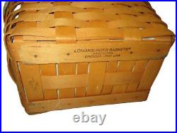 Longaberger Set Of 5 Baskets Various Sizes 1995-1998 One Basket Marked Amer. Trad