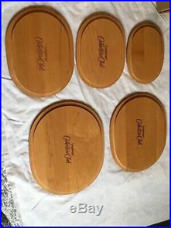 Longaberger Set Of 5 Collectors Club Harmony Baskets Shaker Style Withboxes