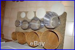 Longaberger Set of 4 Basket Canisters With sealed protectors, lids, Label tie ons